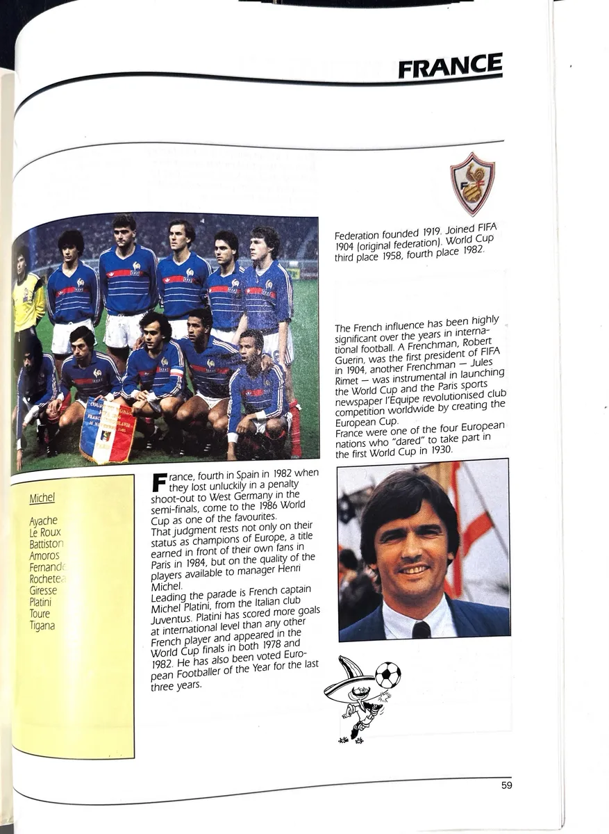 Officall FIFA World Cup 1986 Program 7