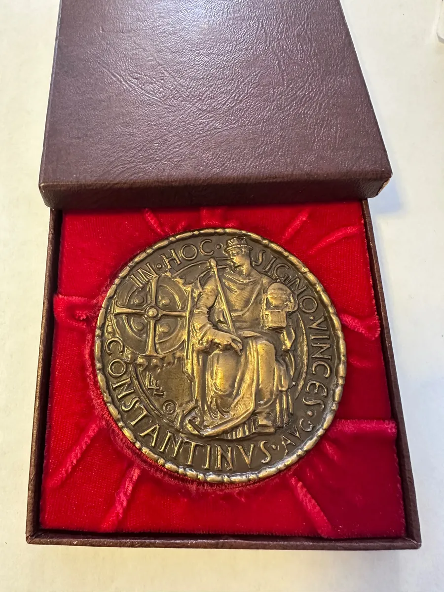 The Metal Arts Co. Bronze Constantine the Great Medal in Presentation Box 6