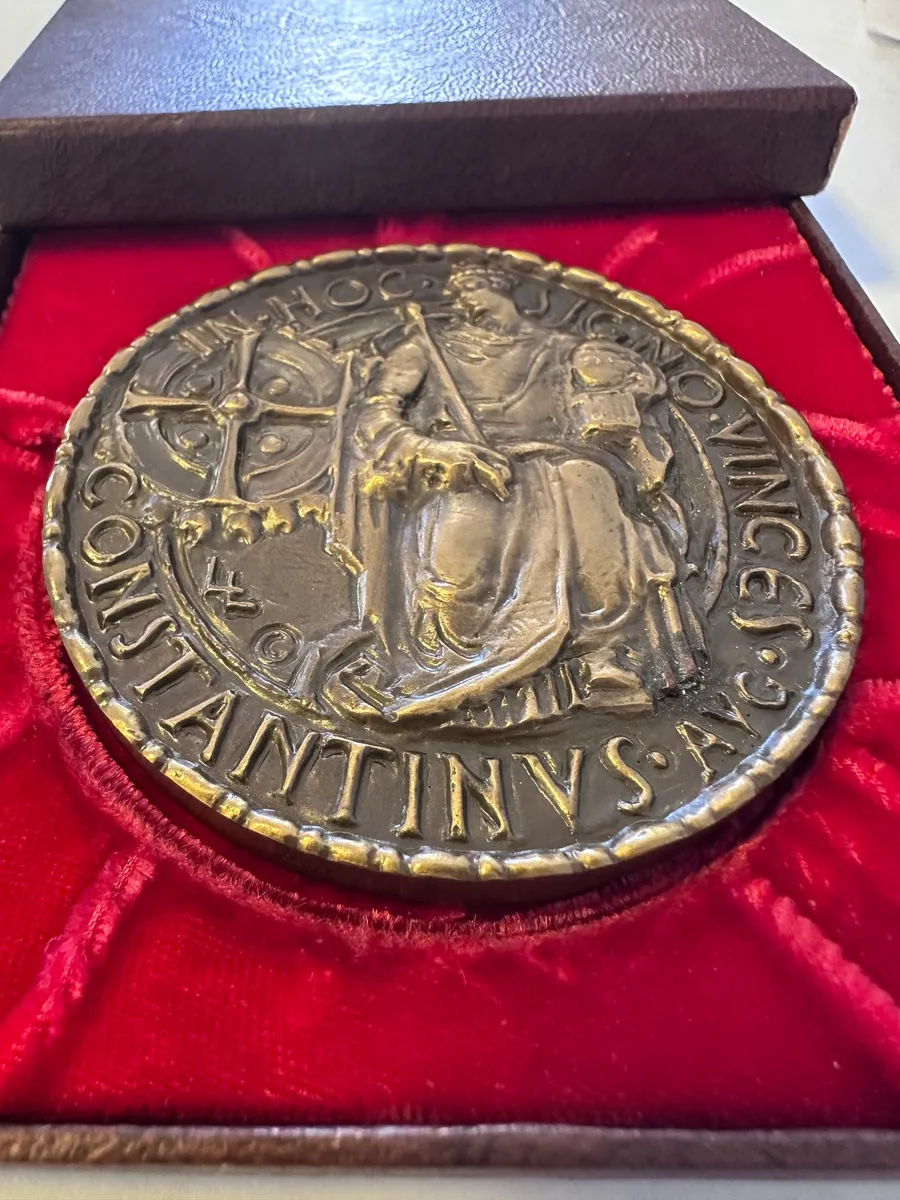 The Metal Arts Co. Bronze Constantine the Great Medal in Presentation Box 4