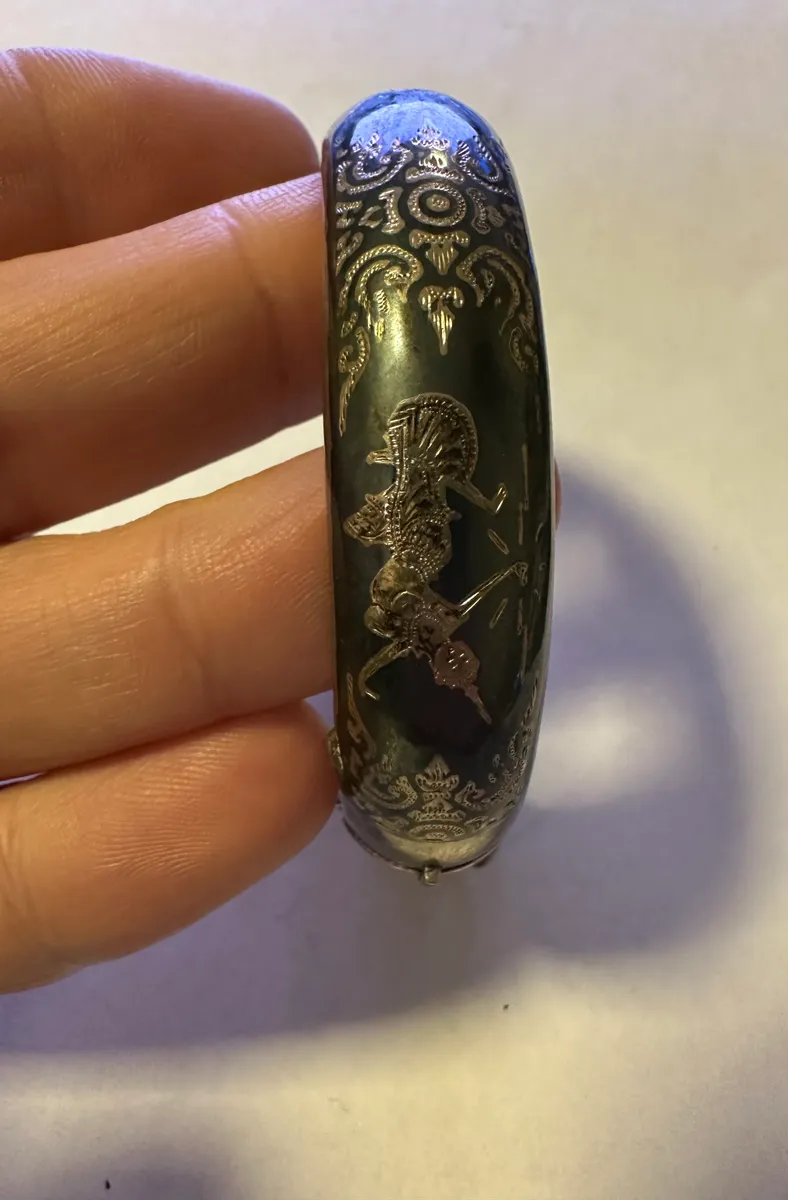 Siam Sterling Niello Bracelet 3