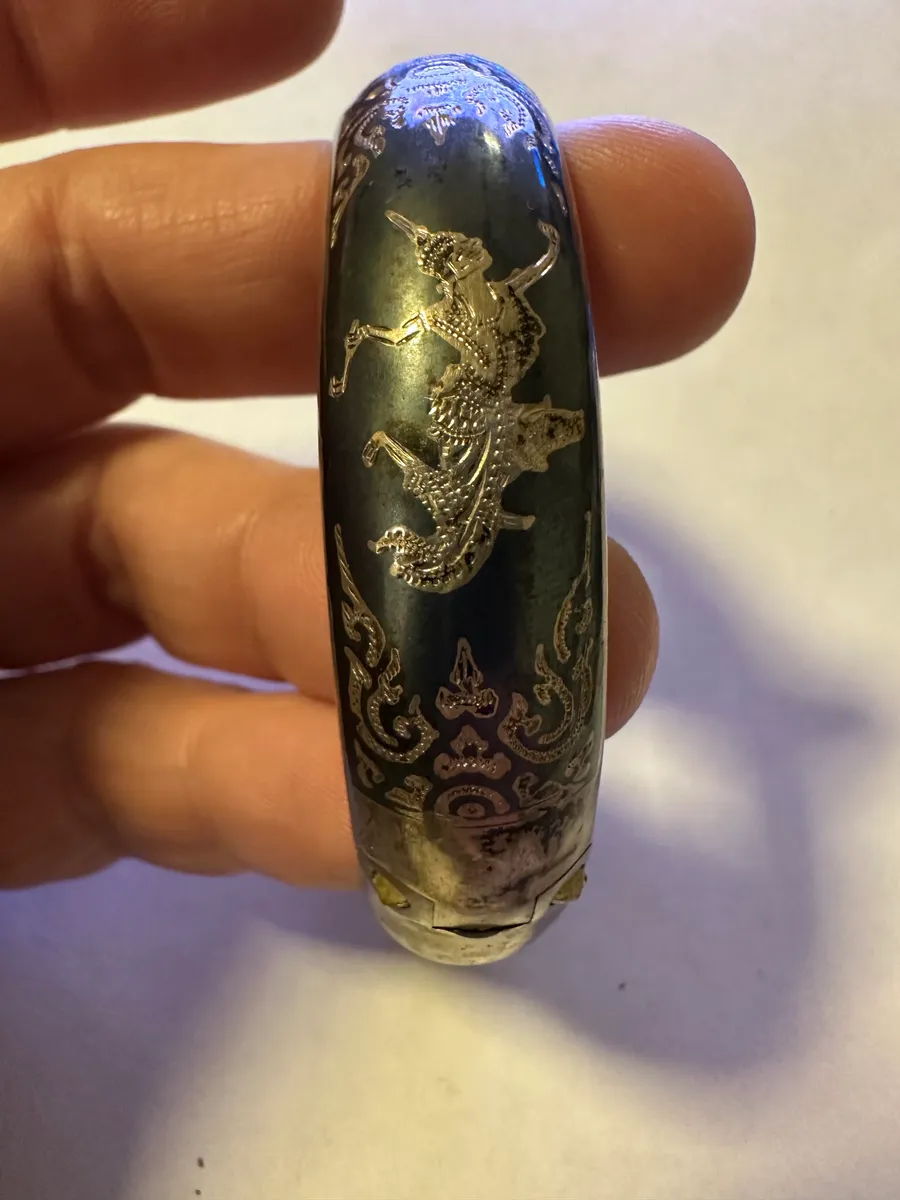 Siam Sterling Niello Bracelet 4
