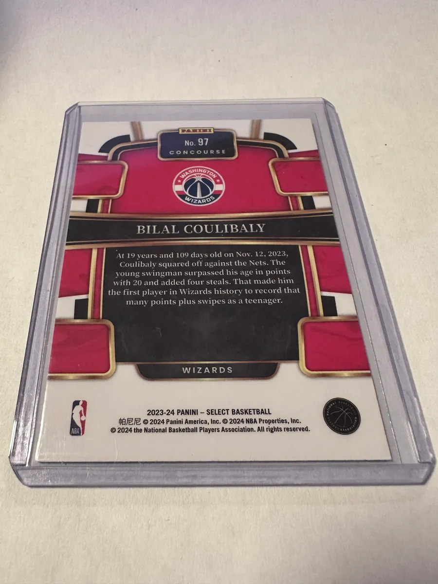 Bilal Coulibaly Rookie Lot – Select Blue + Court Kings Water Color + Donruss Rated Rookie 3