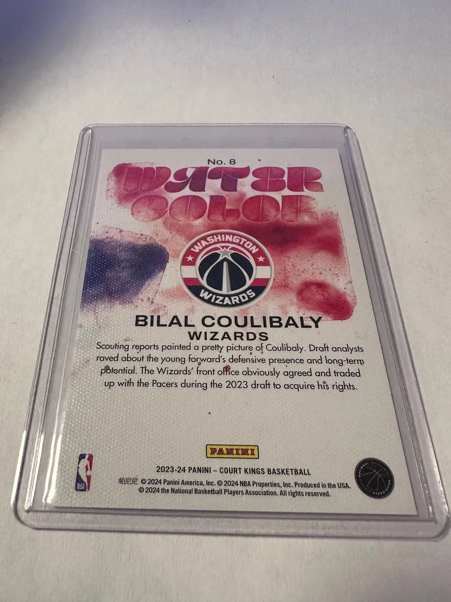 Bilal Coulibaly Rookie Lot – Select Blue + Court Kings Water Color + Donruss Rated Rookie 5