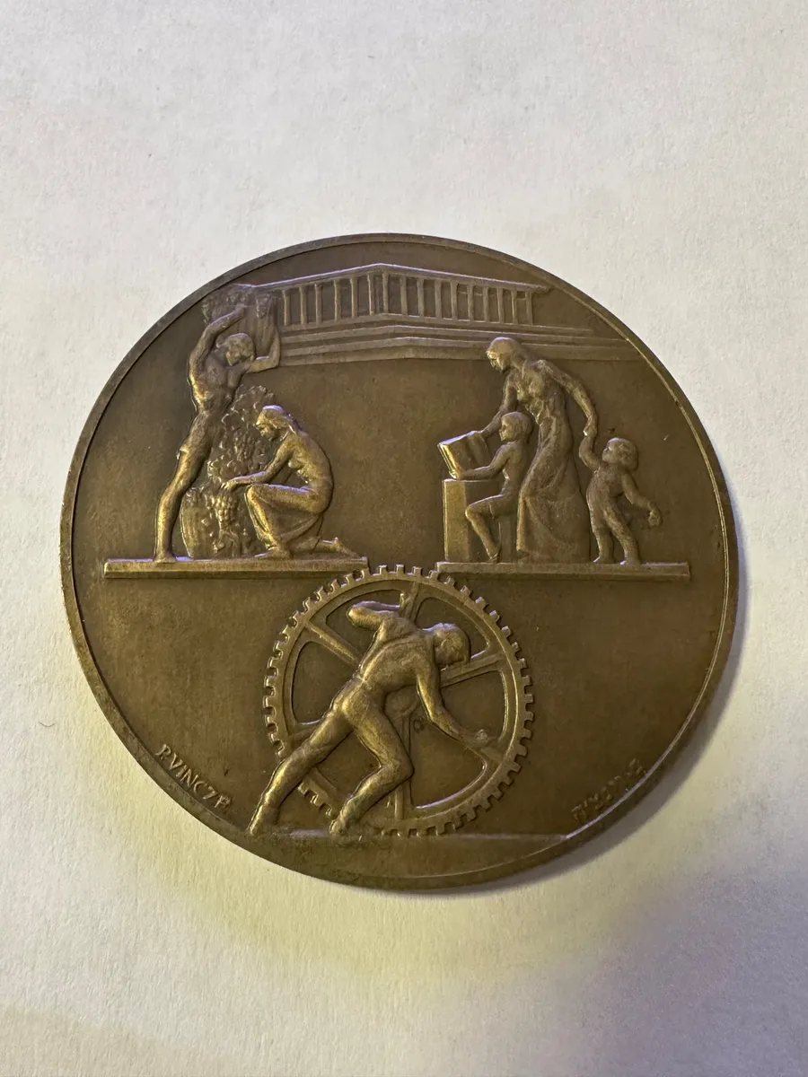 Vintage Israel Bronze Medal 1966 – State of Israel (I.G. 1966) Government Issue 2