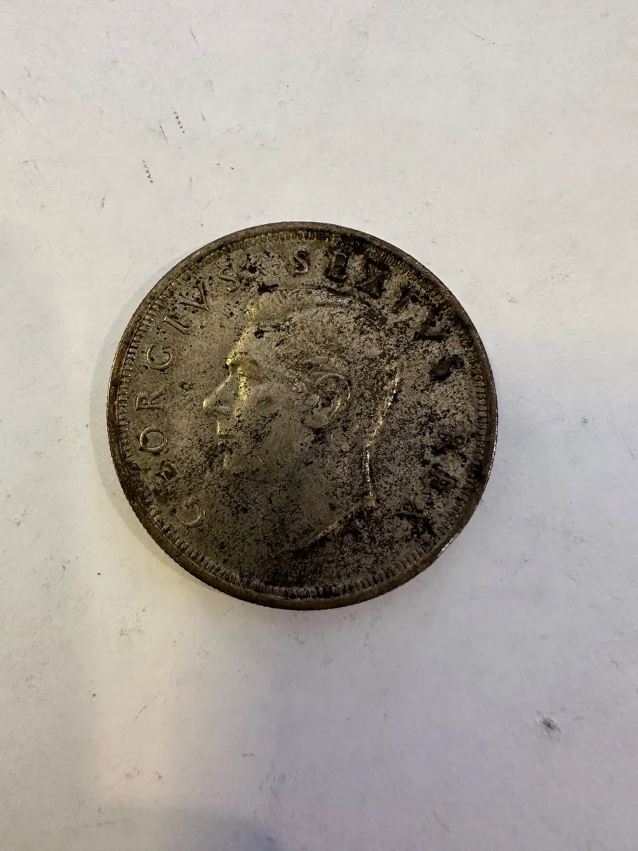 1952 South Africa 5 Shillings Coin – 1652–1952 Commemorative – Suid-Afrika / South Africa – 28.25g