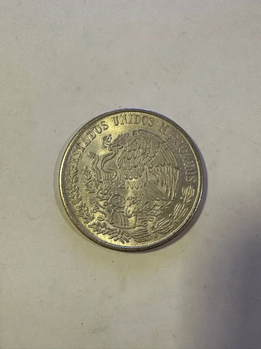 Mexico 100 Pesos 1978 Silver Coin Morelos Plata Pura 20 Gr Ley 720 2