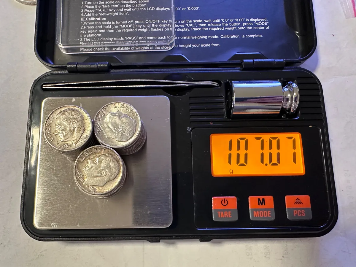 Silver Roosevelt Dime Lot 1946 to 1964 90 Percent Silver US Dimes 5