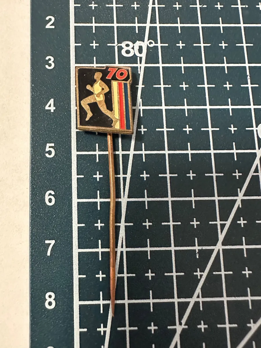 1967 Czechoslovakia Athletics Association 70th Anniversary Commemorative Pin
