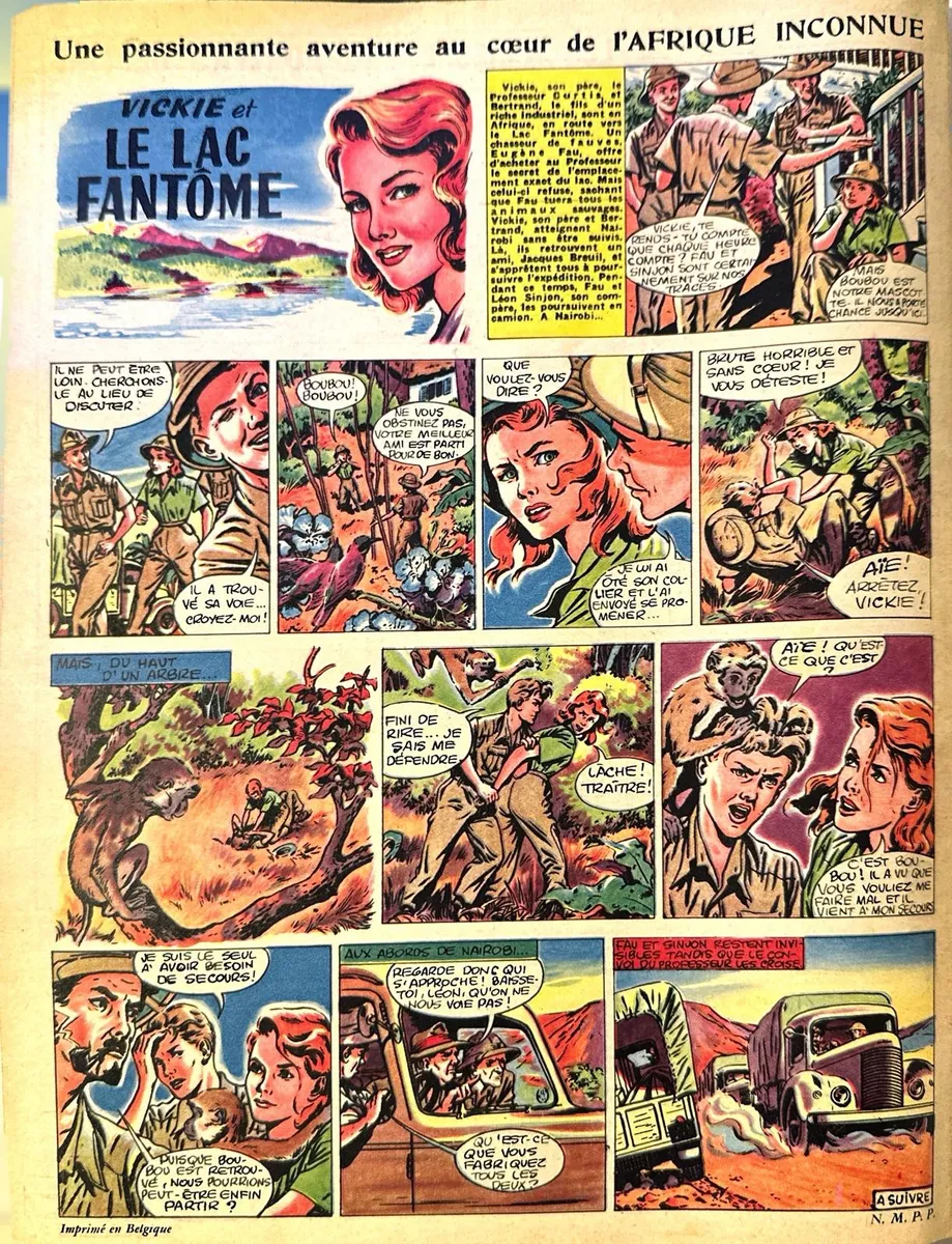 Vintage 1957 French Girls Magazine LINE No.132 – Complete Issue – Comics, Fashion & Illustration 4
