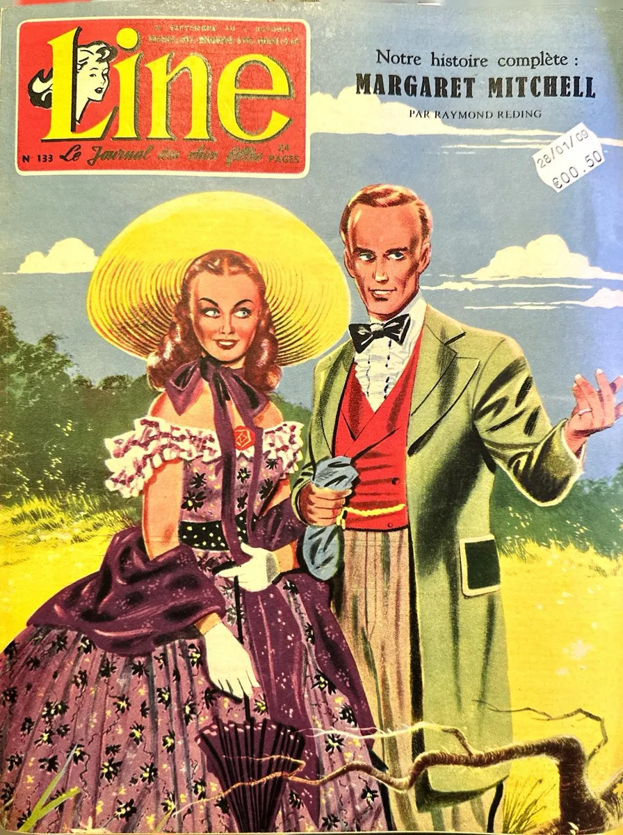 Vintage 1957 French Girls Magazine LINE No.133 - Complete Issue - Comics, Fashion & Illustration