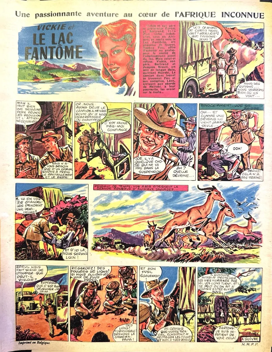 Vintage 1957 French Girls Magazine LINE No.133 - Complete Issue - Comics, Fashion & Illustration 4