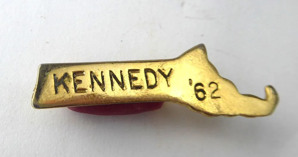 Vintage 1962 Ted Kennedy Massachusetts Senate Campaign Tie Clip