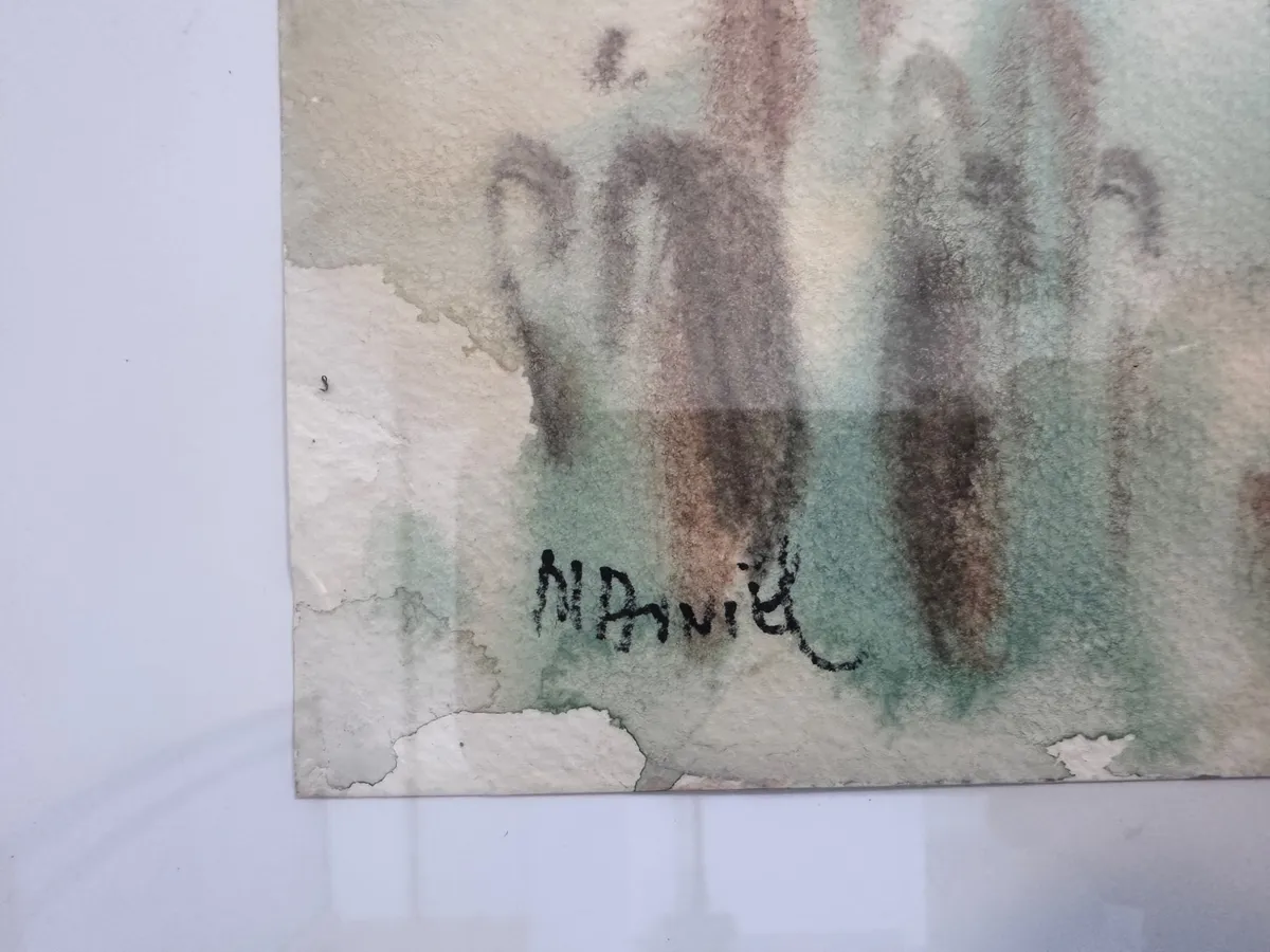 Mordechai Avniel (1900–1989) – Original Watercolor Landscape, Signed 6