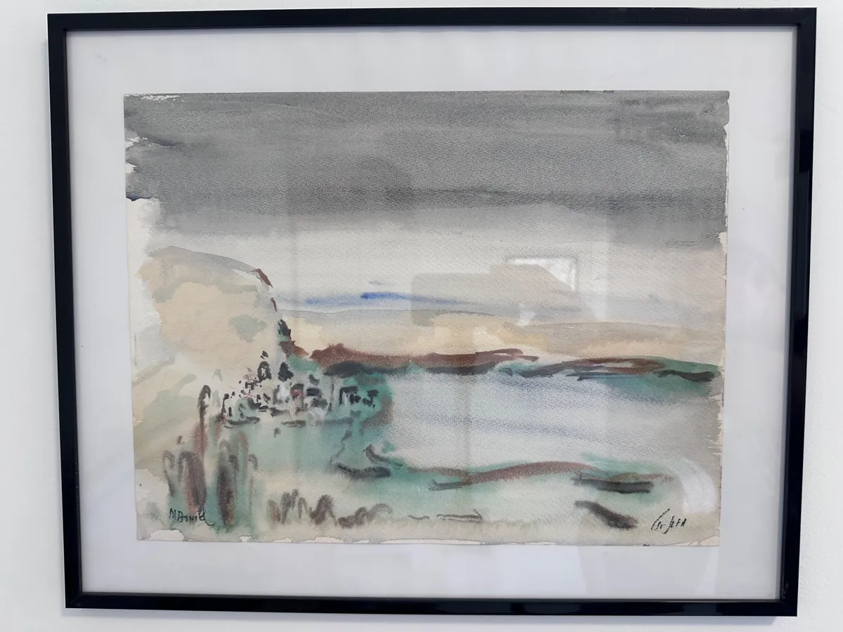Mordechai Avniel (1900–1989) – Original Watercolor Landscape, Signed 3