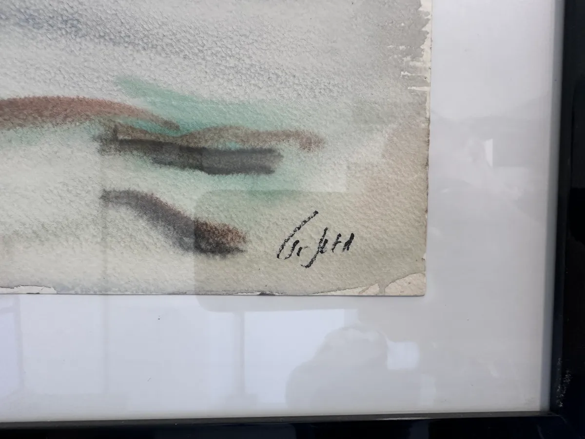 Mordechai Avniel (1900–1989) – Original Watercolor Landscape, Signed 5