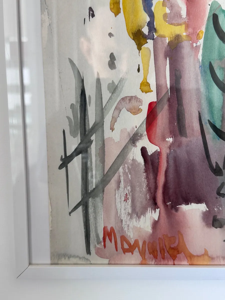 Mordechai Avniel – Original Watercolor on Paper – Signed – 50×35 cm 4