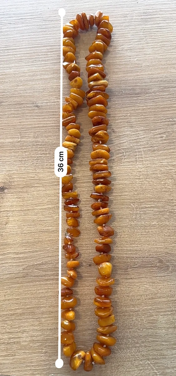 Vintage Baltic Amber Bead Necklace (90g) 6