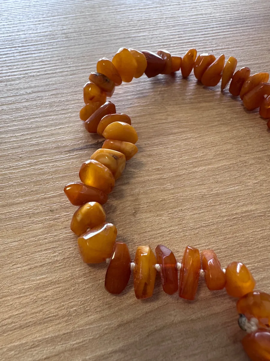 Vintage Baltic Amber Bead Necklace (90g) 3