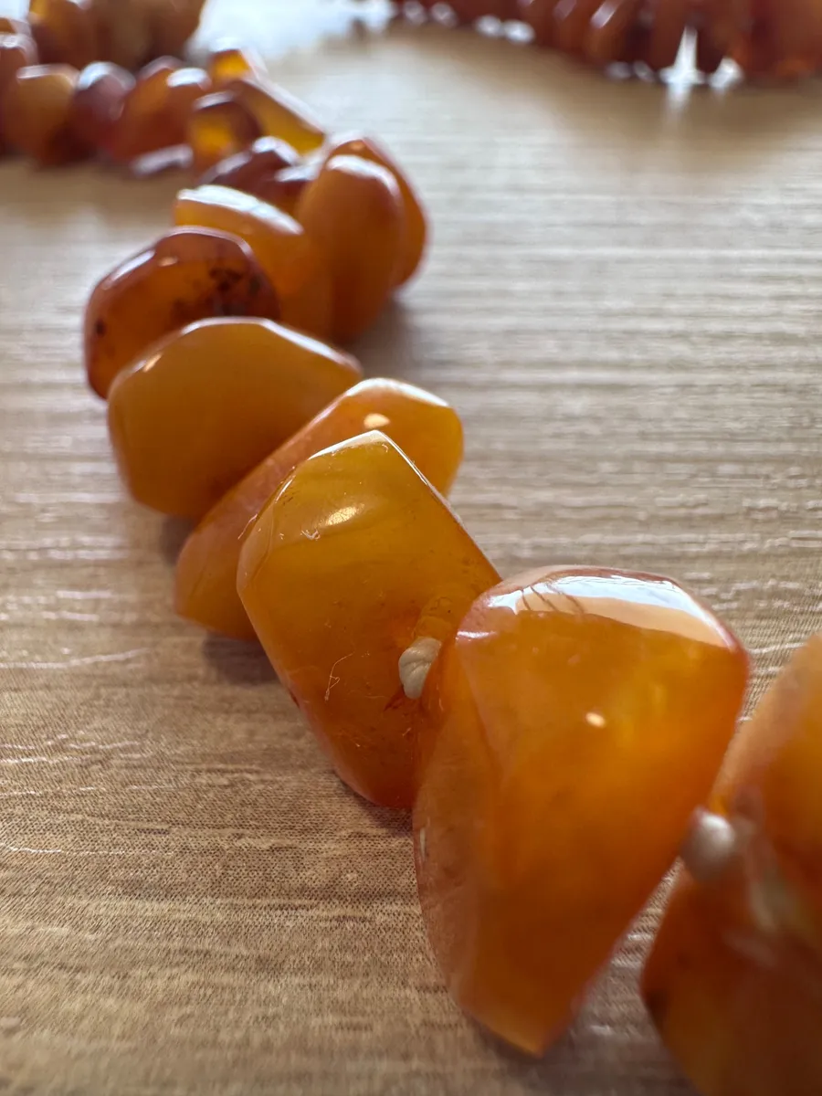 Vintage Baltic Amber Bead Necklace (90g) 4