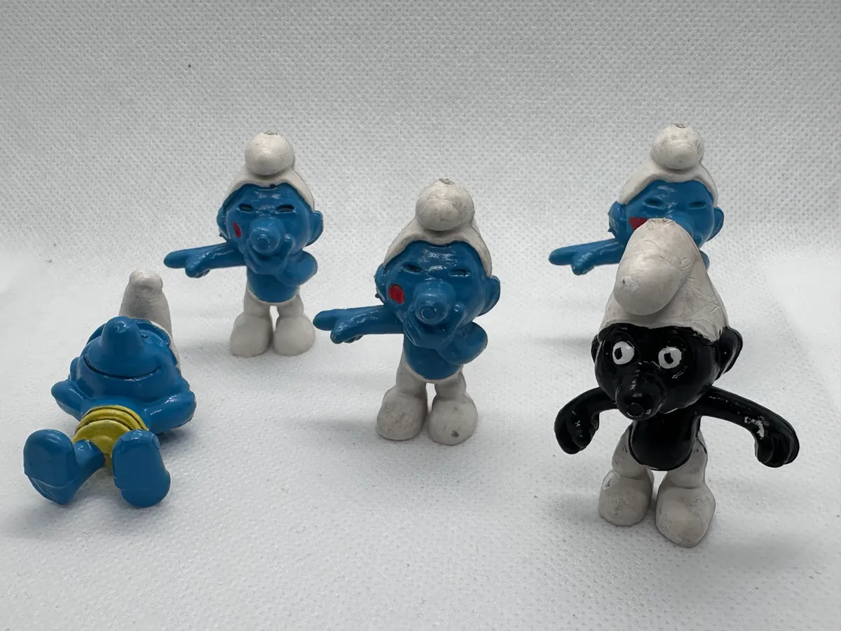 Vintage Smurfs Figurines Set 3