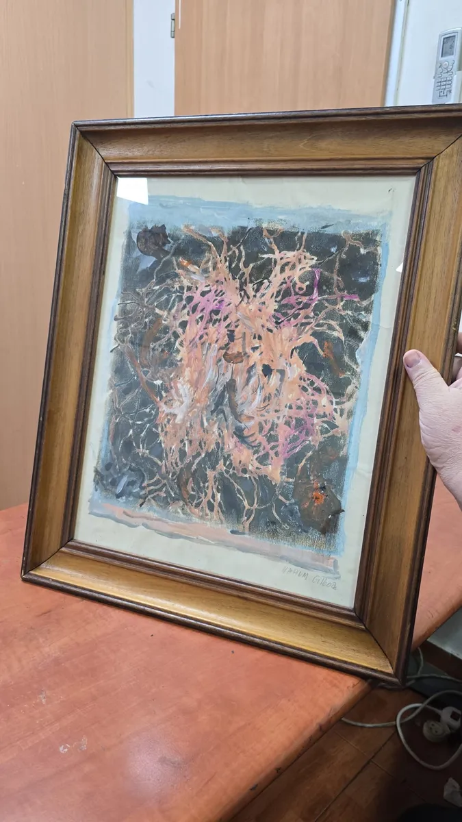 Nahum Gilboa (1917–2015) – Abstract Composition (Gouache on Paper) 2