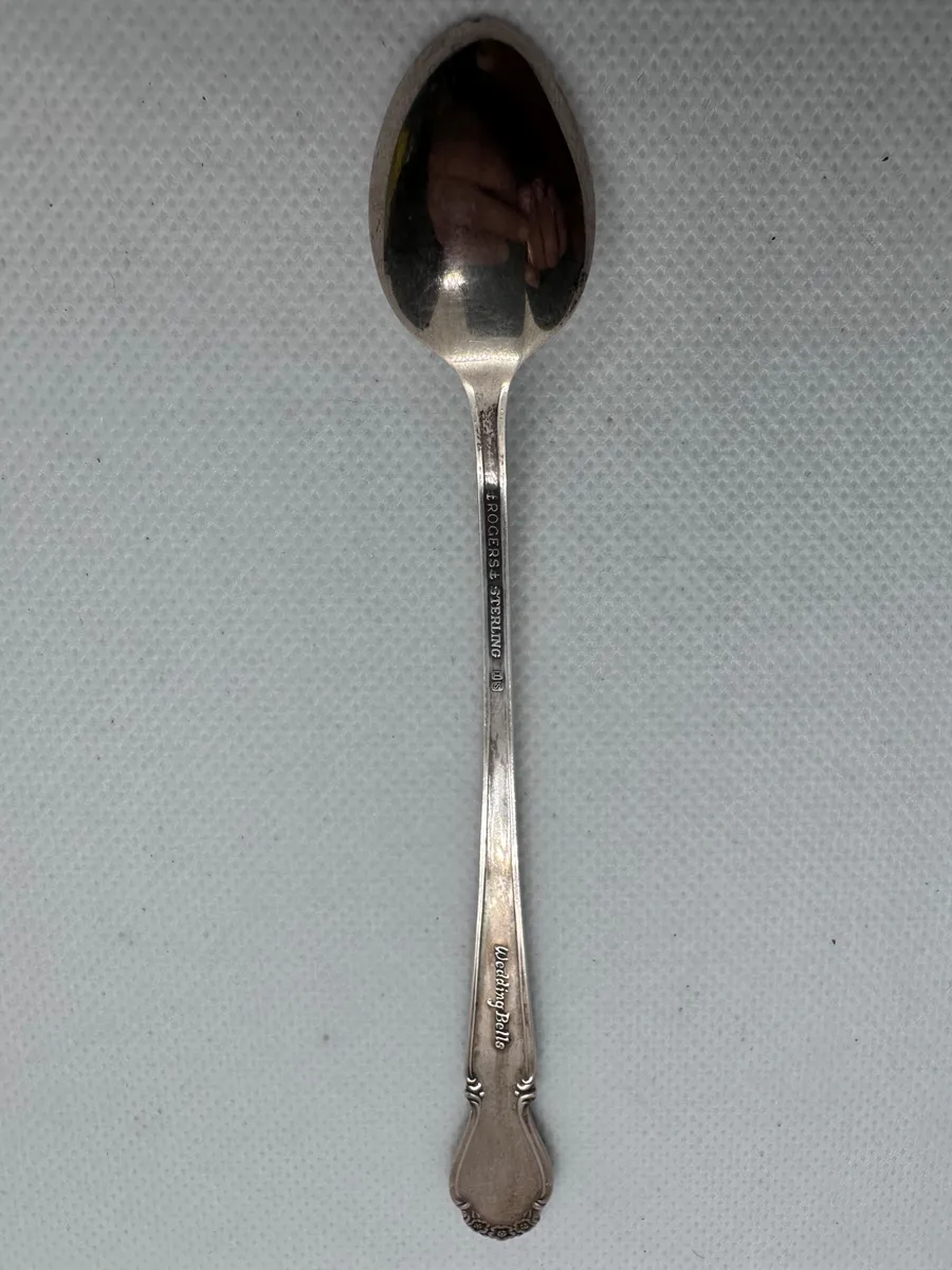 Rogers Wedding Bells Sterling Silver Teaspoon 2