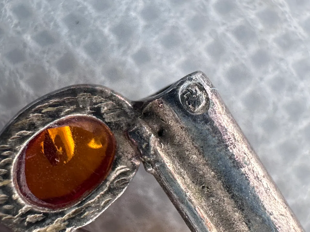 Amber and Silver Bracelet 7