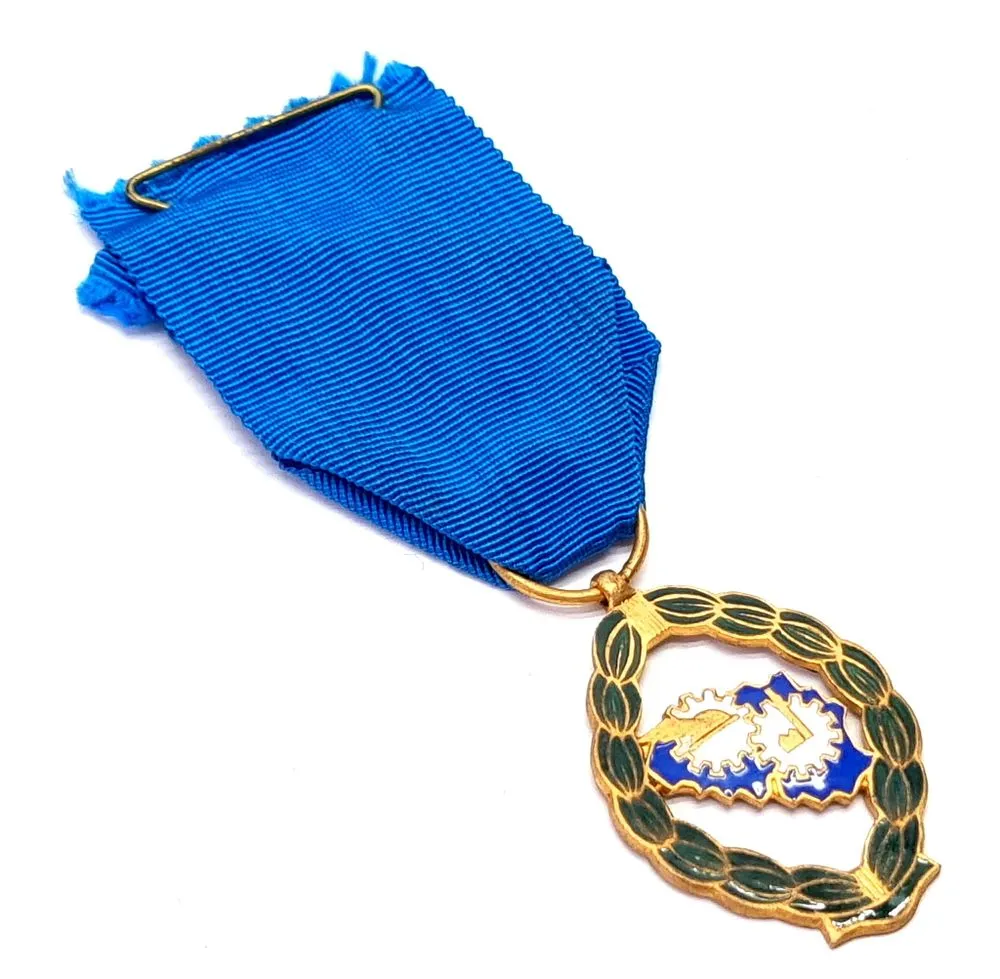 European Medal with Blue Ribbon
