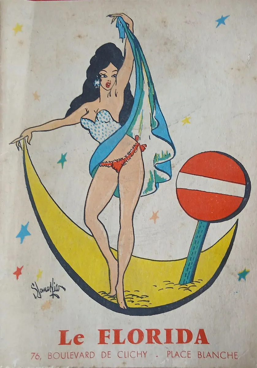 Le Florida Cabaret Programme, Paris, Late 1950s–Early 1960s