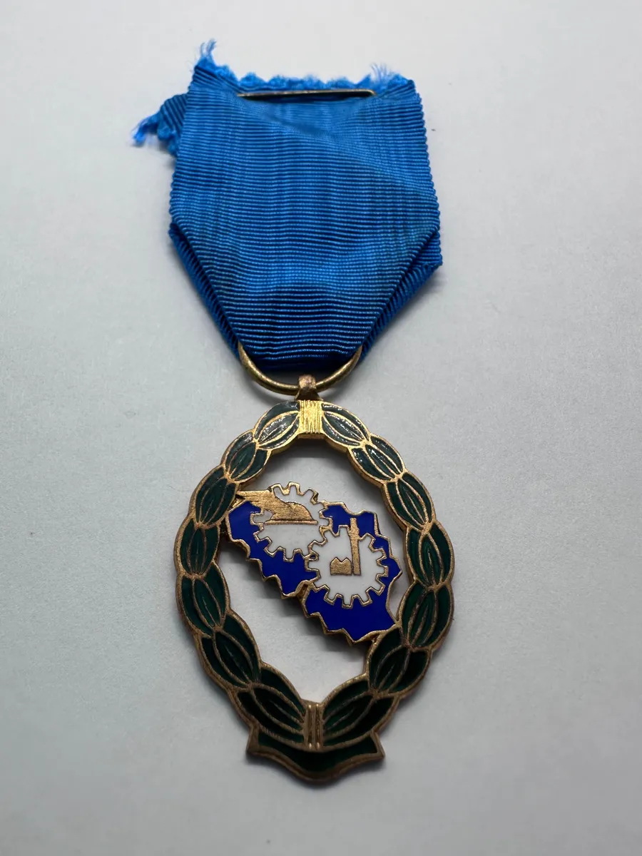 European Medal with Blue Ribbon