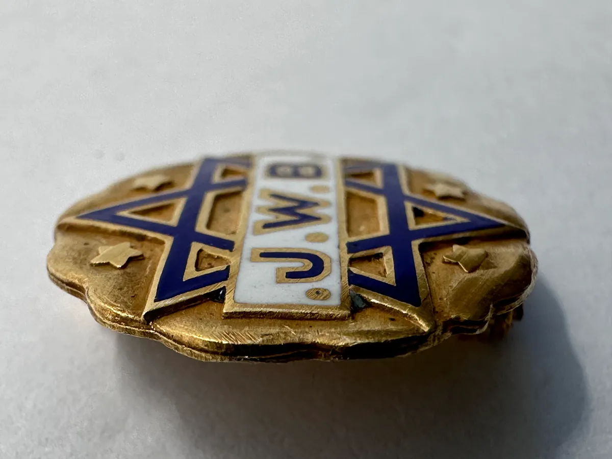 Early 20th Century J.W.B. Enamel Pin 3