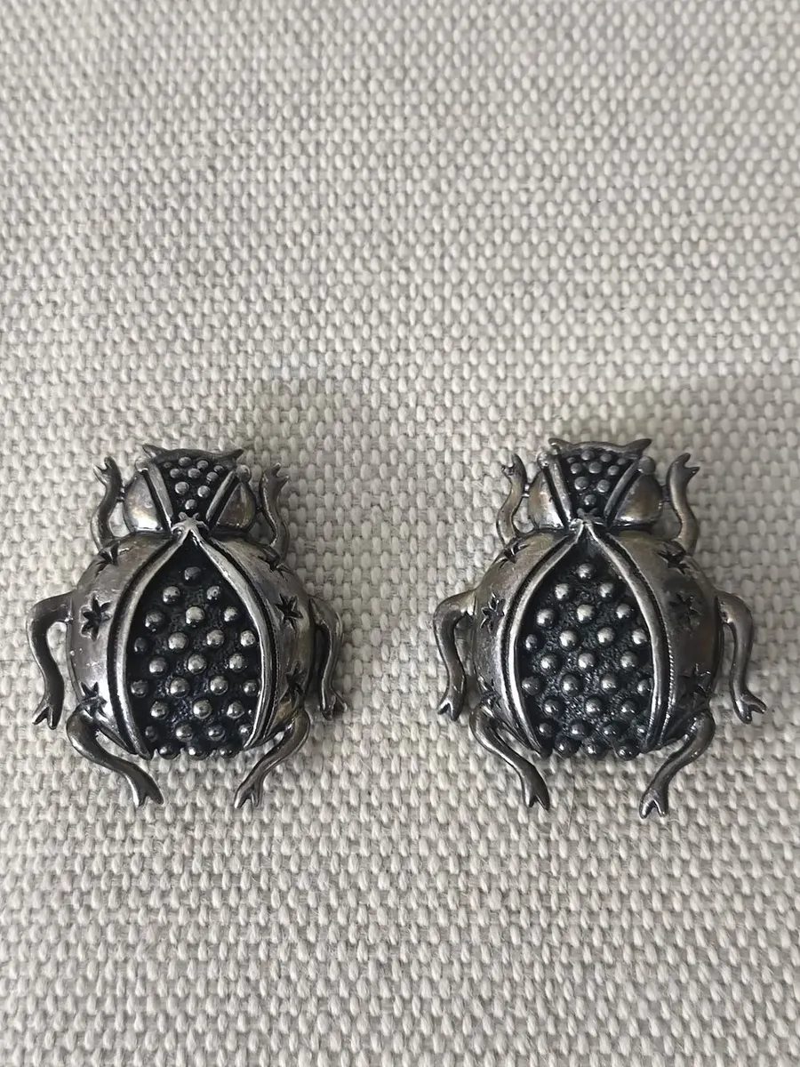 Sterling Silver Scarab Beetle Pins